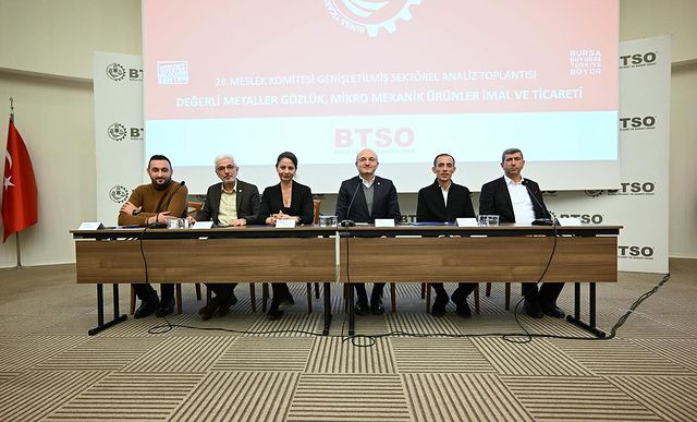 Bursa'da Kıymet Metaller ve Gözlük Üreticileri Sektör Analiz Toplantısı Gerçekleştirildi
